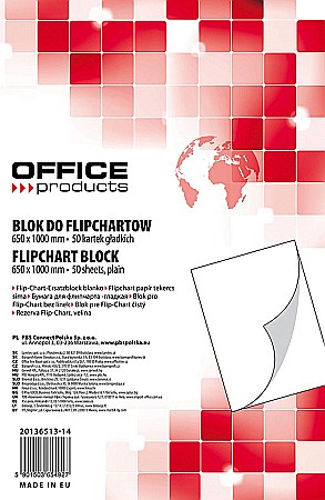 Flipchart-uri si hartie flipchart - Rezerva hrtie pentru flipchart, 70g/mp, 65x100cm, 50coli/top, Office products - velina