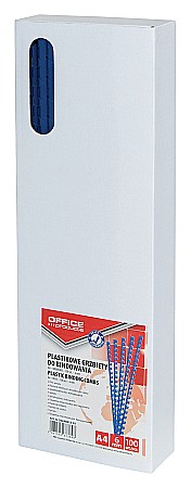 Aparate de indosariere si accesorii - Inele plastic 6 mm, max 25 coli,100buc/cut, Office Products - albastru