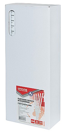 Aparate de indosariere si accesorii - Inele plastic 10 mm, max 65 coli, 100buc/cut, Office Products - alb