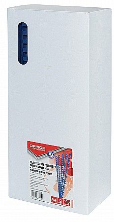Aparate de indosariere si accesorii - Inele plastic 12 mm, max 95 coli, 100buc/cut, Office Products - albastru