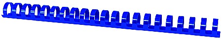 Aparate de indosariere si accesorii - Inele plastic 22 mm, max 210 coli, 50buc/cut Office Products - albastru