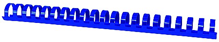 Aparate de indosariere si accesorii - Inele plastic 25 mm, max 240 coli, 50buc/cut Office Products - albastru