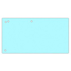 Separatoare carton pentru biblioraft, 190 g/mp, 105 x 240mm, 100/set, Office Products Duo - albastru