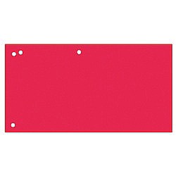 Separatoare carton pentru biblioraft, 190 g/mp, 105 x 240mm, 100/set, Office Products Duo - rosu