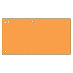 Separatoare carton pentru biblioraft, 190 g/mp, 105 x 240mm, 100/set, Office Products Duo - orange