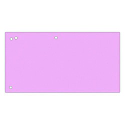 Separatoare carton pentru biblioraft, 190 g/mp, 105 x 240mm, 100/set, Office Products Duo - roz