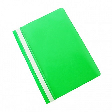Dosare din plastic - Dosar plastic PP cu sina, cu gauri, grosime 100/170 microni, 50 buc/set, Office Products - verde