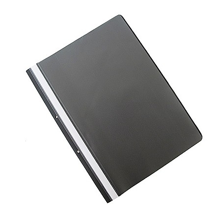 Dosare din plastic - Dosar plastic PP cu sina, cu gauri, grosime 100/170 microni, 50 buc/set, Office products - negru