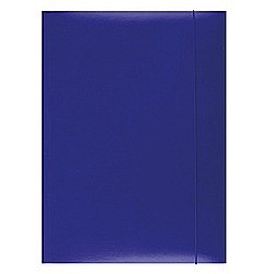 Mape din carton - Mapa din carton plastifiat cu elastic, 300gsm, Office Products - albastru