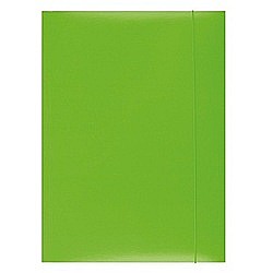 Mape din carton - Mapa din carton plastifiat cu elastic, 300gsm, Office Products - verde