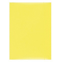 Mape din carton - Mapa din carton plastifiat cu elastic, 300gsm, Office Products - galben
