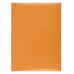 Mape din carton - Mapa din carton plastifiat cu elastic, 300gsm, Office Products - orange