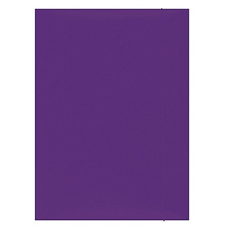 Mapa din carton plastifiat cu elastic, 300gsm, Office Products - violet