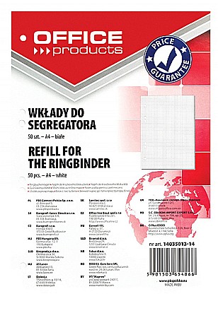 Produse din hartie - Rezerva A4 pentru caiet mecanic, 50 file/top, Office Products - matematica/dictando
