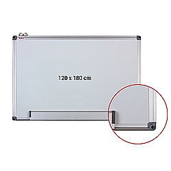 Sisteme de afisare - Tabla alba magnetica cu rama din aluminiu, 120 x 180 cm, Optima