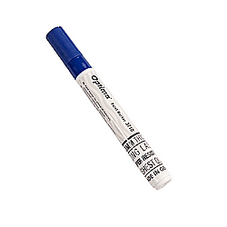 Markere cu vopsea - Marker cu vopsea Optima Paint 3710, varf rotund 4.5mm, grosime scriere 2-3mm - albastru