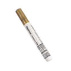Instrumente de scris - Marker cu vopsea Optima Paint 3710, varf rotund 4.5mm, grosime scriere 2-3mm - auriu