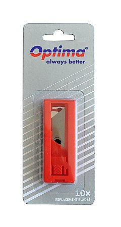 Cuttere - Rezerve cutter trapezoidale SK5, 10 buc/tub dispenser, in blister, Optima