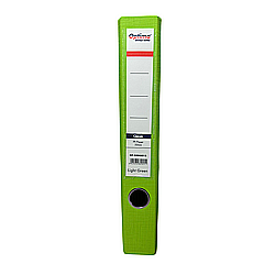 Organizare si arhivare - Biblioraft A4, plastifiat PP/paper, margine metalica, 50 mm, Optima Classic - verde deschis