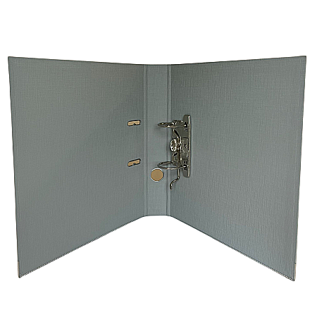 Biblioraft A4, plastifiat PP/PP, margine metalica, 50 mm, Optima Premium - gri [1]