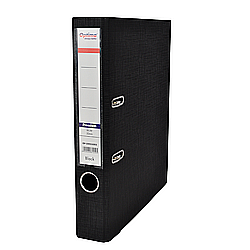 Organizare si arhivare - Biblioraft A4, plastifiat PP/PP, margine metalica, 50 mm, Optima Premium - negru