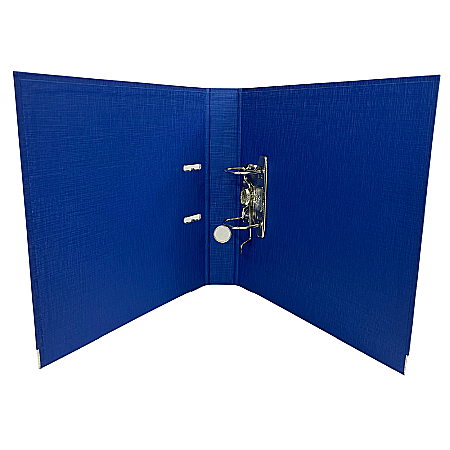 Biblioraft A4, plastifiat PP/PP, margine metalica, 75 mm, Optima Premium - bleumarin [1]