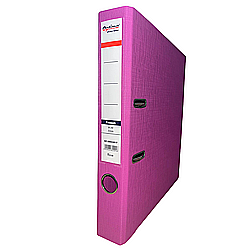 Organizare si arhivare - Biblioraft A4, plastifiat PP/PP, margine metalica, 50 mm, Optima Premium - rose
