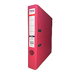 Organizare si arhivare - Biblioraft A4, plastifiat PP/PP, margine metalica, 50 mm, Optima Premium - pink