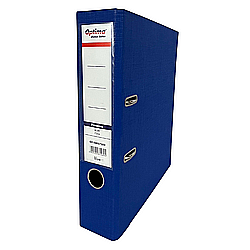 Organizare si arhivare - Biblioraft A4, plastifiat PP/PP, margine metalica, 75 mm, Optima Premium - bleumarin