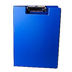 Clipboarduri pentru documente - Clipboard dublu A4, plastifiat PP, Optima - albastru