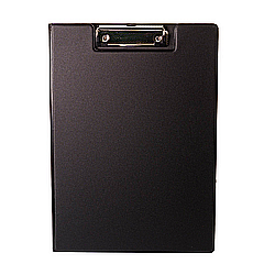 Clipboarduri pentru documente - Clipboard dublu A4, plastifiat PP, Optima - negru