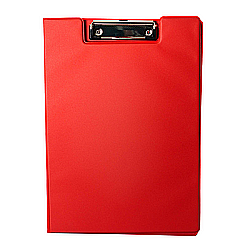 Clipboarduri pentru documente - Clipboard dublu A4, plastifiat PP, Optima - rosu