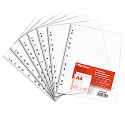 Organizare si arhivare - Folie protectie pentru documente A4, 50 microni, 100 folii/set, Optima Classic - transparent