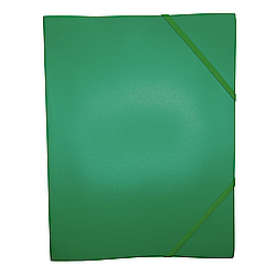 Mape din plastic - Mapa plastic cu elastic pe colturi, 400 microni, Optima - verde