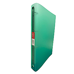 Caiete mecanice - Caiet mecanic 4 inele - D16mm, coperti flexibile PP, Optima Flex - verde transparent