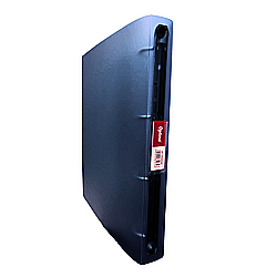 Caiete mecanice - Caiet mecanic 4 inele - D25mm, coperti flexibile PP, Optima Flex - negru transparent