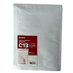 Plicuri - Plic antisoc C13, 170x225mm - ext., 150x215mm - int., lipire siliconica, 10 buc/set, Optima - alb