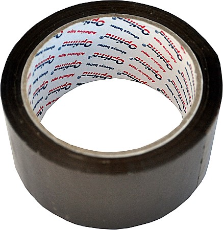 Banda adeziva - Banda adeziva 48mm x 66 y, 45 microni, Optima - maro