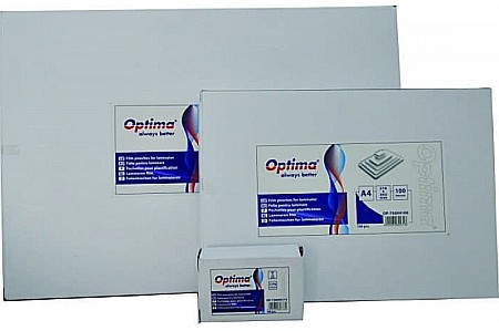 Laminatoare si accesorii - Folie pentru laminare 65 x 95 mm, 175 microni 100buc/top Optima