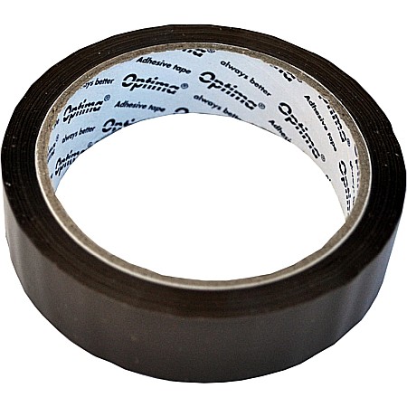 Banda adeziva - Banda adeziva 48mm x 66 y, 38 microni, Optima - maro