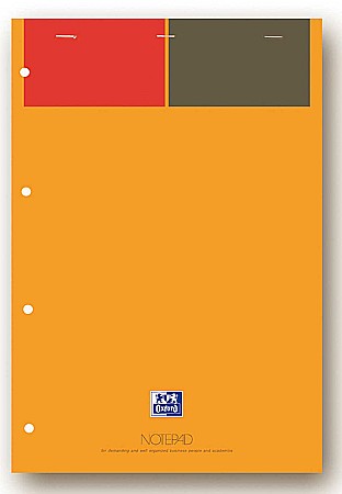 Bloc notes-uri - Blocnotes A4+, OXFORD International Notepad, 80 file-90g/mp, 4 perf., coperta carton - dictando