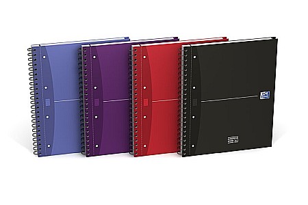 Produse din hartie - Caiet cu spirala A4+, OXFORD Essentials Europeanbook, 120 file-90g/mp, coperta carton rigid-mate