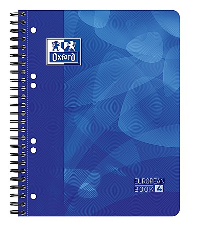 Produse din hartie - Caiet cu spirala A5+, OXFORD School Projectbook, 120 file-90g/mp, 6 perf., coperta PP - dictando