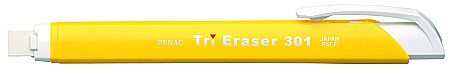 Radiere - Radiera mecanica PENAC Tri Eraser, triunghiulara, 100% cauciuc - corp galben