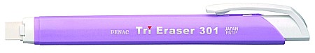 Radiere - Radiera mecanica PENAC Tri Eraser, triunghiulara, 100% cauciuc - corp violet pastel