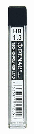 Creioane mecanice si rezerve - Mine pentru creion mecanic 1,3mm, 6/set, PENAC - HB