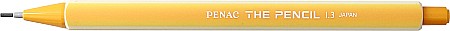 Instrumente de scris - Creion mecanic PENAC The Pencil, rubber grip, 1.3mm, varf plastic - corp galben