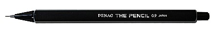 Instrumente de scris - Creion mecanic PENAC The Pencil, rubber grip, 0.9mm, varf plastic - corp negru