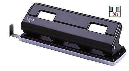 Perforatoare - Perforator metalic 4 gauri, 20 coli, TURIKAN DP-2040