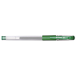 Pixuri cu gel - Pix transparent cu gel, rubber grip, 0.5 mm, cerneala rezistenta la apa, DONAU - verde